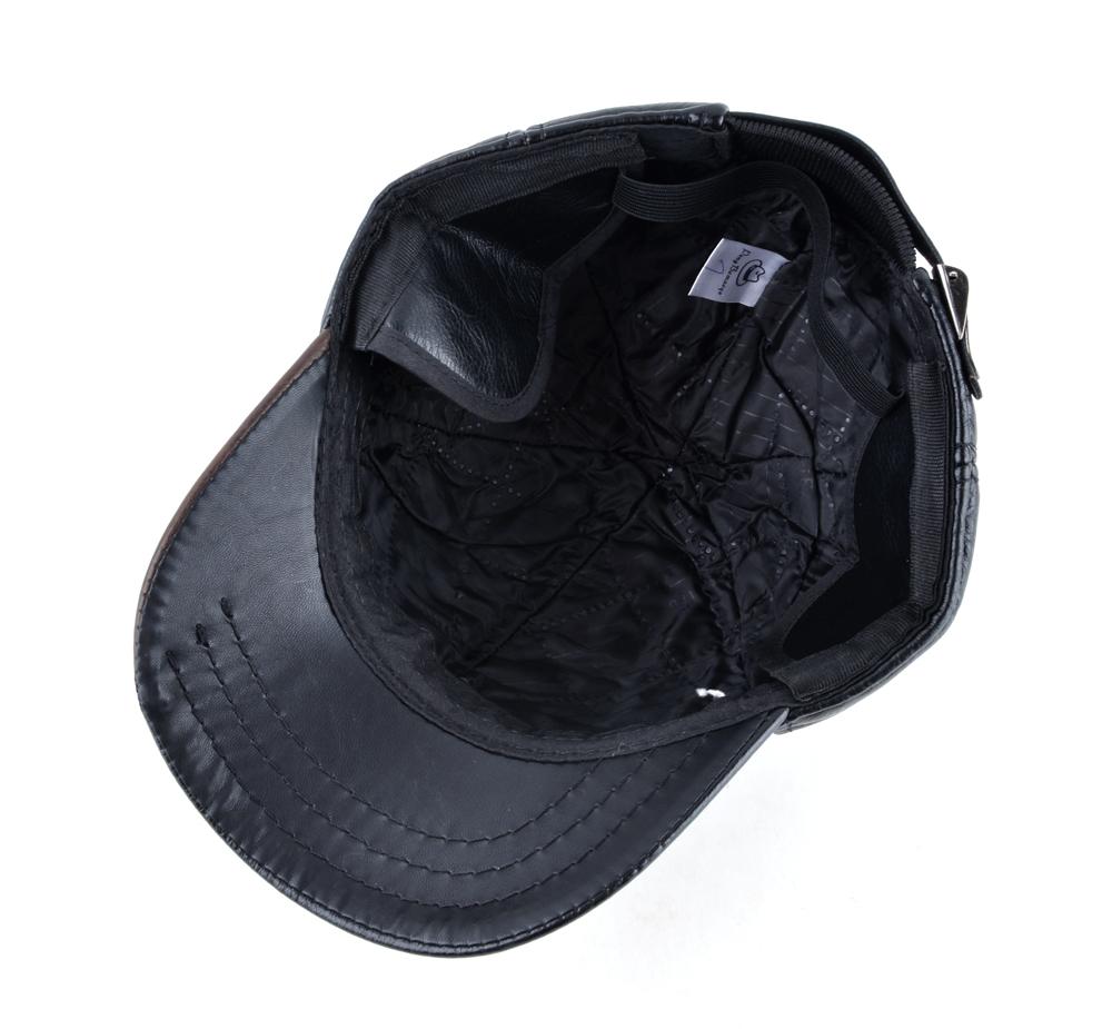 Men's Winter Leather Cap