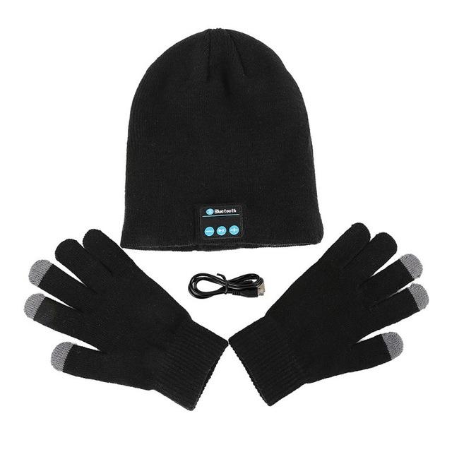 Smart Beanie Hat and Gloves Set